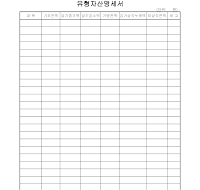 유형자산명세서 유형자산명세서